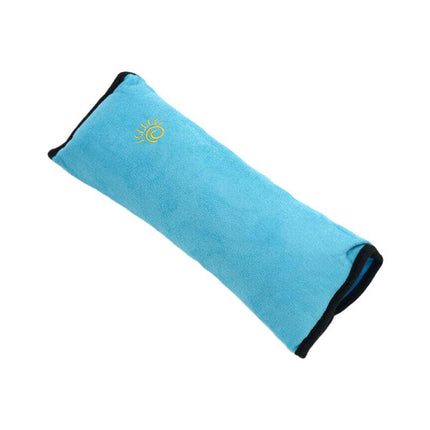 1/2× Soft Plush Car Shoulder Pad and Cushion Pillow for Travel Comfort - Beige.