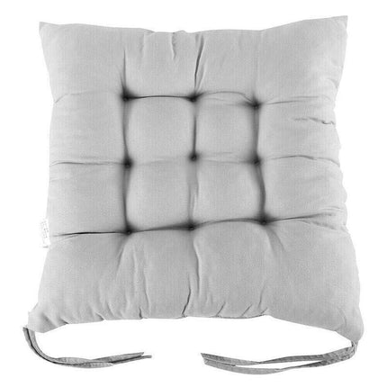 Soft Chair Cushion Pad for Indoor Outdoor Seating Square Seat Cover 35x35cm - Coffee.