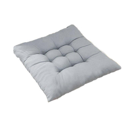 Soft Chair Cushion Pad for Indoor Outdoor Seating Square Seat Cover 35x35cm - Coffee.