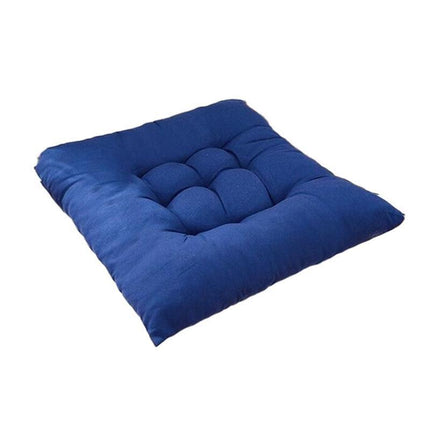 Soft Chair Cushion Pad for Indoor Outdoor Seating Square Seat Cover 35x35cm - Coffee.