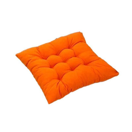 Soft Chair Cushion Pad for Indoor Outdoor Seating Square Seat Cover 35x35cm - Coffee.