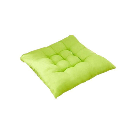 Soft Chair Cushion Pad for Indoor Outdoor Seating Square Seat Cover 35x35cm - Coffee.