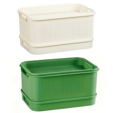 Seedling Tray Sprout Tray Soilless Hydroponic Planting Pot for Indoor Gardening - Green.