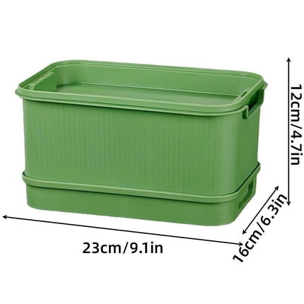 Seedling Tray Sprout Tray Soilless Hydroponic Planting Pot for Indoor Gardening - Green.