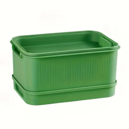 Seedling Tray Sprout Tray Soilless Hydroponic Planting Pot for Indoor Gardening - White.