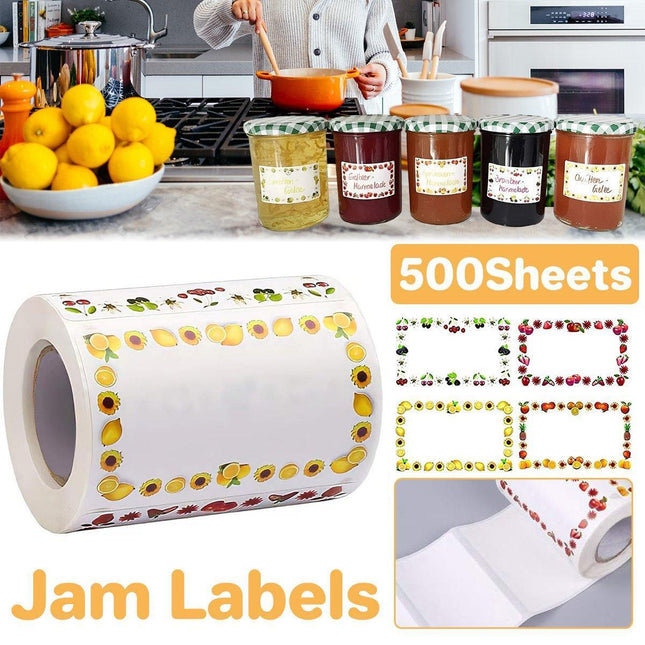 500X Adhesive Freezer Kitchen Food Stickers Label Food Storage Label.