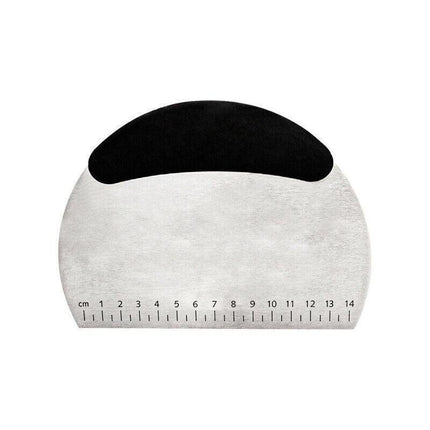 Dough Scraper Stainless Steel Bake Cake Slicer Pastry Cutter Multipurpose Bench - Semicircle.