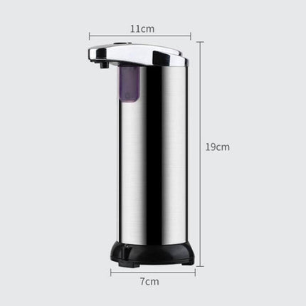 Automatic Soap Liquid Dispenser Handsfree Touchless IR Sensor Hand Wash Steel.
