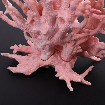 Soft Coral Realistic Water Plants Aquarium Decoration Fish Tank Seawater Set - Pink.