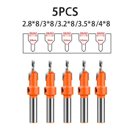 Hexagon Shank Countersink Drill Bit Woodworking Screw Wood Hole Drill Bit 8Mm.