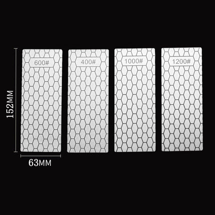 4pcs Diamond Knife Sharpener Sharpening Stone Honeycomb Grind Sharpener Kit.