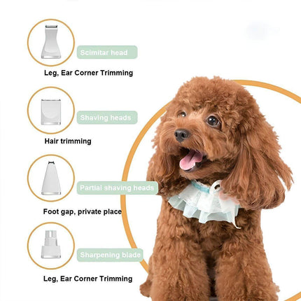 Rechargeable Pet Hair Clippers Professional Grooming Kit for Cats and Dogs.