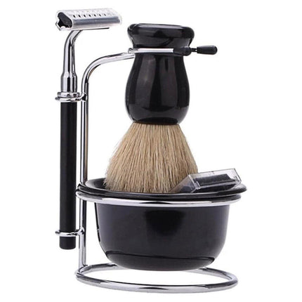 5PCS Shaving Kit Set Manual Razor Brush Stand Bowl Set for Men.