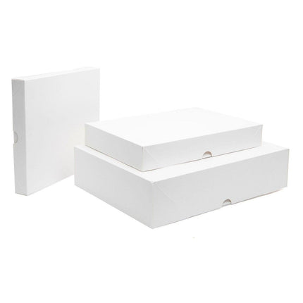 Premium Shirt Packaging Boxes 350g White Cardboard 2Sizes Easy Storage Flat Pack - 25pcs-11*8.5*1.5inch.