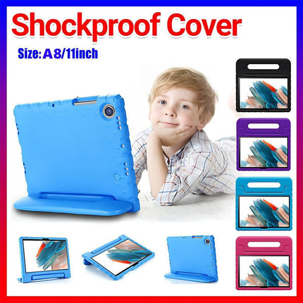 For Samsung Galaxy Tab A8 Plus 11Inch EVA Case Handheld Protective Drop Cover - Blue.