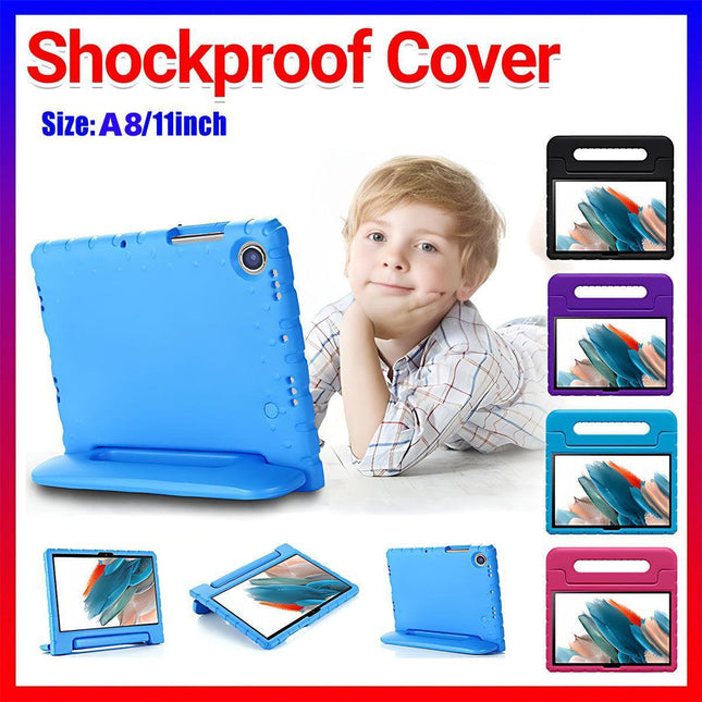 For Samsung Galaxy Tab A8 Plus 11Inch EVA Case Handheld Protective Drop Cover - Blue.
