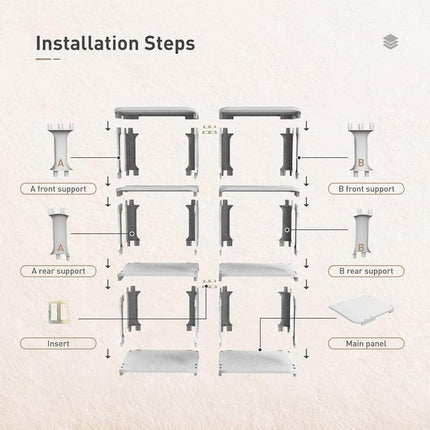 4/5Tier Shoe Rack Organizer Shelf Space Saving Storage Stand For Entryway Home - 5-Tier.