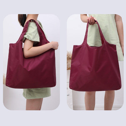 Large Multi Colour Waterproof Shopping Bag Foldable Portable Reusable Bag - Royal Blue.