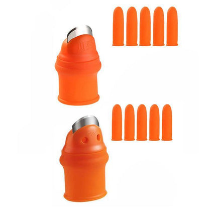 Garden Silicone Thumb Knife Finger Cutter Vegetable Harvesting Tool Picking Aid - L.
