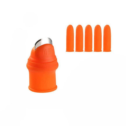 Garden Silicone Thumb Knife Finger Cutter Vegetable Harvesting Tool Picking Aid - L.