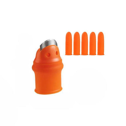 Garden Silicone Thumb Knife Finger Cutter Vegetable Harvesting Tool Picking Aid - L.