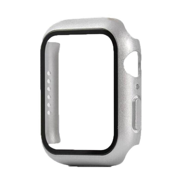 For Apple Watch iWatch Series SE 6 5 4 3 2 1 Case Full Glass Cover 40mm - Blue.
