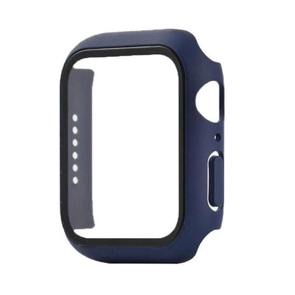 For Apple Watch iWatch Series SE 6 5 4 3 2 1 Case Full Glass Cover 40mm - Blue.
