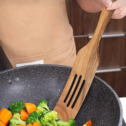 5pcs Wooden Spatula Set Kitchen Cooking Utensils Wooden Spatula for Cooking.