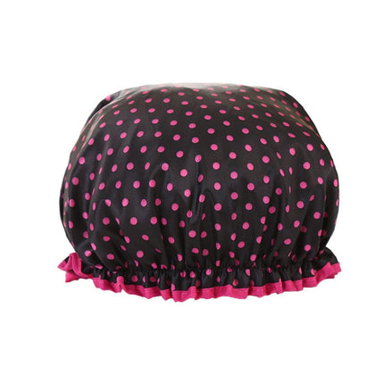 Woman Shower Cap Reusable Long Hair Large Turban Bathroom Waterproof Hair Cap - Streak.