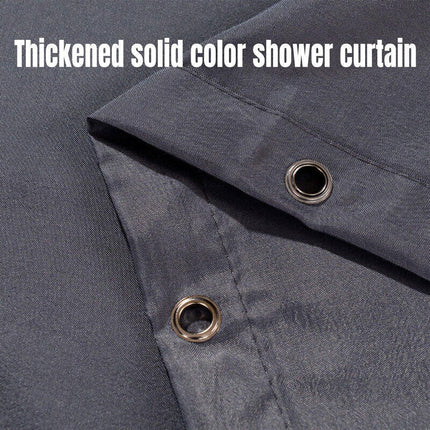Solid Color Waterproof Shower Curtain Bathroom Decor Resistant Fabric Liner - Blue.