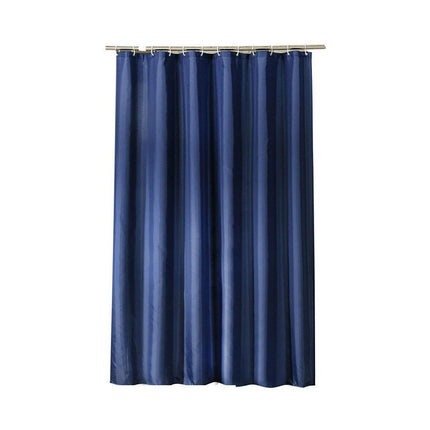Solid Color Waterproof Shower Curtain Bathroom Decor Resistant Fabric Liner - Blue.