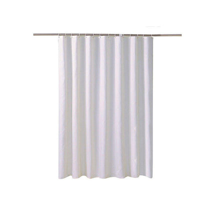 Solid Color Waterproof Shower Curtain Bathroom Decor Resistant Fabric Liner - Blue.