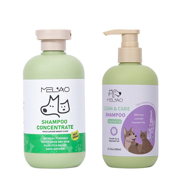Pet Body Soap Bath Lotion Hair Protecting Knotted Cat Dog Shampoo Conditioner - Shower Gel-300ml.