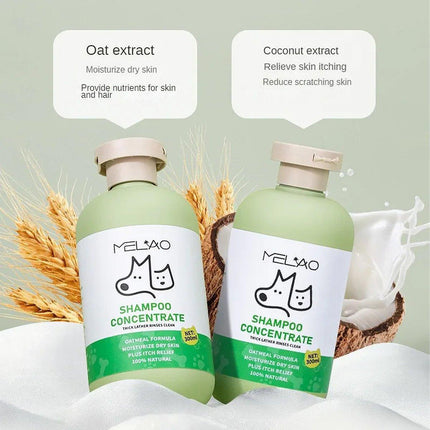 Pet Body Soap Bath Lotion Hair Protecting Knotted Cat Dog Shampoo Conditioner - Shower Gel-300ml.