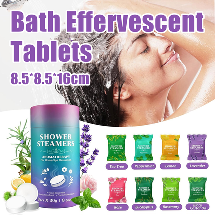 Aromatherapy Bath Oil Tablets Moisturising Spa Shower Bomb Effervescent Salt.