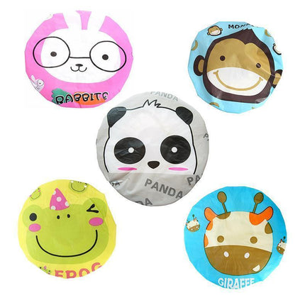 Reusable Women Girls Hair Wrap Waterproof Shower Bath Shower Cap Hat - Frog.