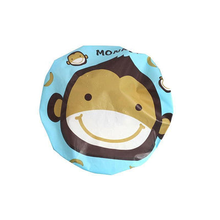 Reusable Women Girls Hair Wrap Waterproof Shower Bath Shower Cap Hat - Frog.