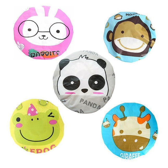 Reusable Women Girls Hair Wrap Waterproof Shower Bath Shower Cap Hat - Monkey.