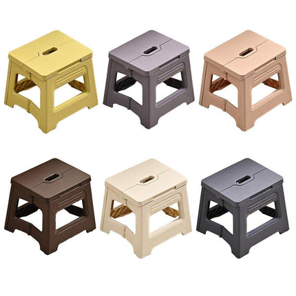 Portable Adjustable Folding Plastic Stool Retractable Outdoor Fishing Chair - Grey.