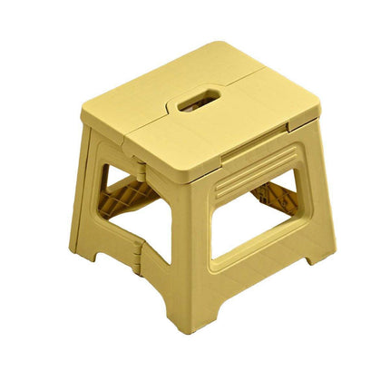 Portable Adjustable Folding Plastic Stool Retractable Outdoor Fishing Chair - White.