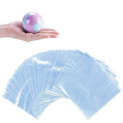 100X Heat Shrink PVC Bags Wrap Film for Gift Crafts & Soap - 16x24cm.