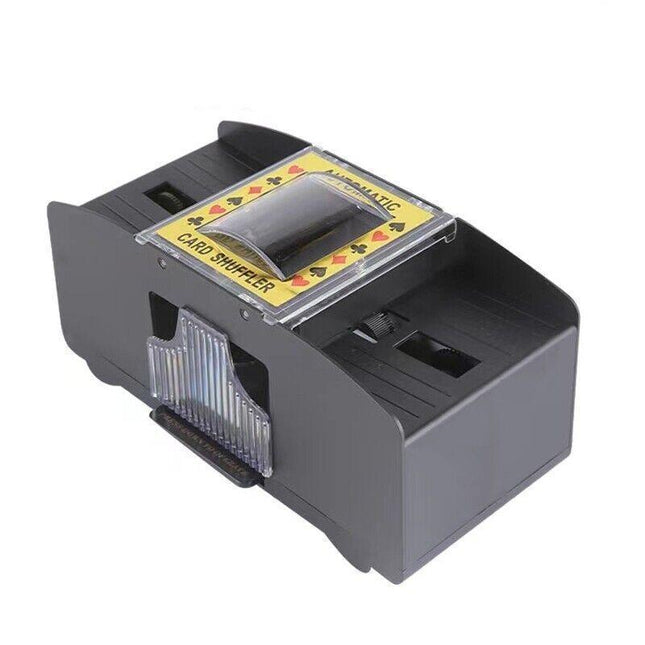2 Deck Automatic Card Shuffler for Poker Casino Home Game Use.