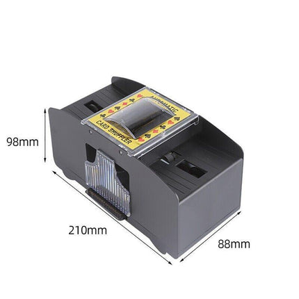2 Deck Automatic Card Shuffler for Poker Casino Home Game Use.