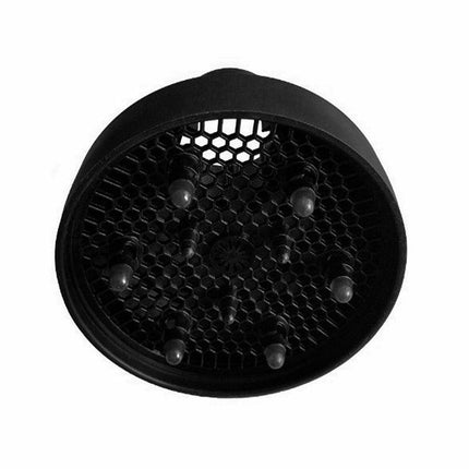 Foldable Hair Dryer Diffuser Universal Silicone Nozzle for Curly Hair Styling - Black.