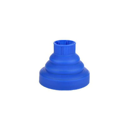 Foldable Hair Dryer Diffuser Universal Silicone Nozzle for Curly Hair Styling - Blue.