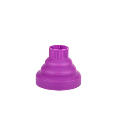 Foldable Hair Dryer Diffuser Universal Silicone Nozzle for Curly Hair Styling - Blue.