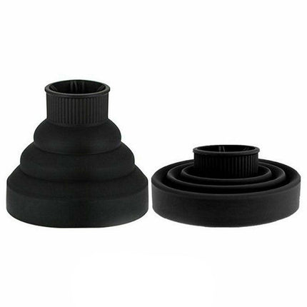 Foldable Hair Dryer Diffuser Universal Silicone Nozzle for Curly Hair Styling - Green.