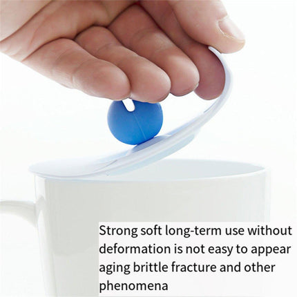 6PCS Silicone Tea Cup Lids Leak Proof Dustproof Universal Drink Covers for Mugs.