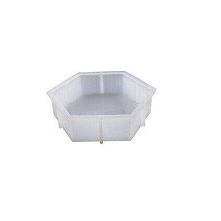 New Large Crystal Epoxy Resin Mold Geometry Cube Specimen Love Heart Round Mould - Hexagon.