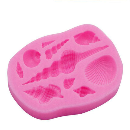 Mermaid Tail Sea Shell Silicone Cake Fondant Sugarcraft Mould Chocolate Mold - Mermaid Tail Small.